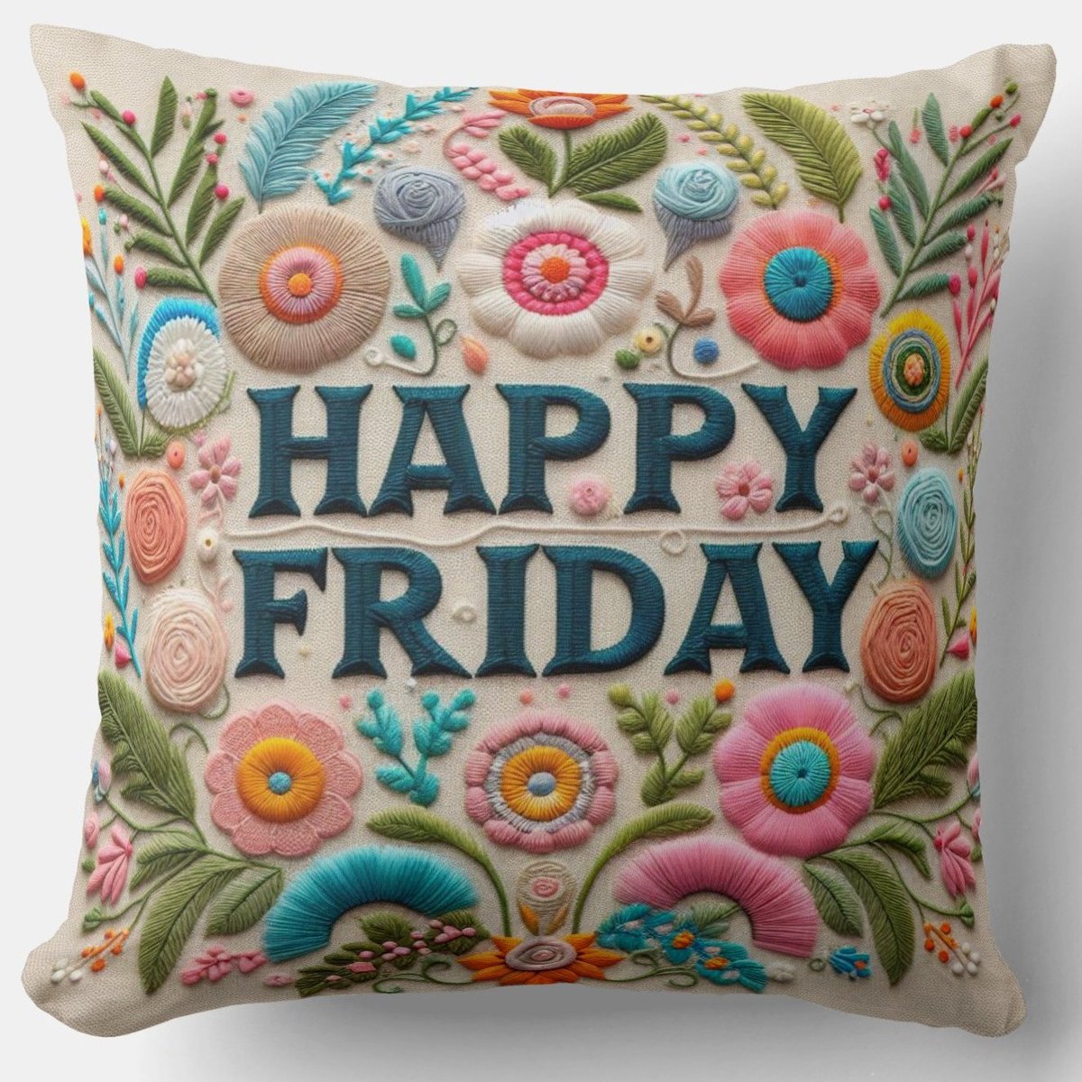 Happy Friday Throw Pillow zazzle.com/elegant_happy_… A Perfect Way to Welcome The Well Deserved Break From The Work Week #FridayMotivation #FridayFeeling #fridaymorning #FridayFun #FridayThoughts #HappyFriday #FridayVibes #weekend #pillow #homedecoration #giftideas #FlowersOnFriday
