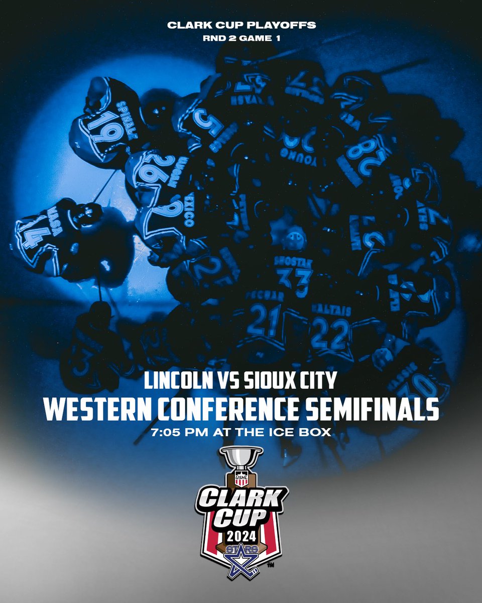 Playoff hockey comes to the Capital City tonight. #AllAboard🚂

🆚: Sioux City 
📍: <a href="/IceBoxArena/">Ice Box</a> 
🕖: 7:05 p.m.
📺: flohockey.tv/teams/7940438-…
📻: mixlr.com/lincoln-stars