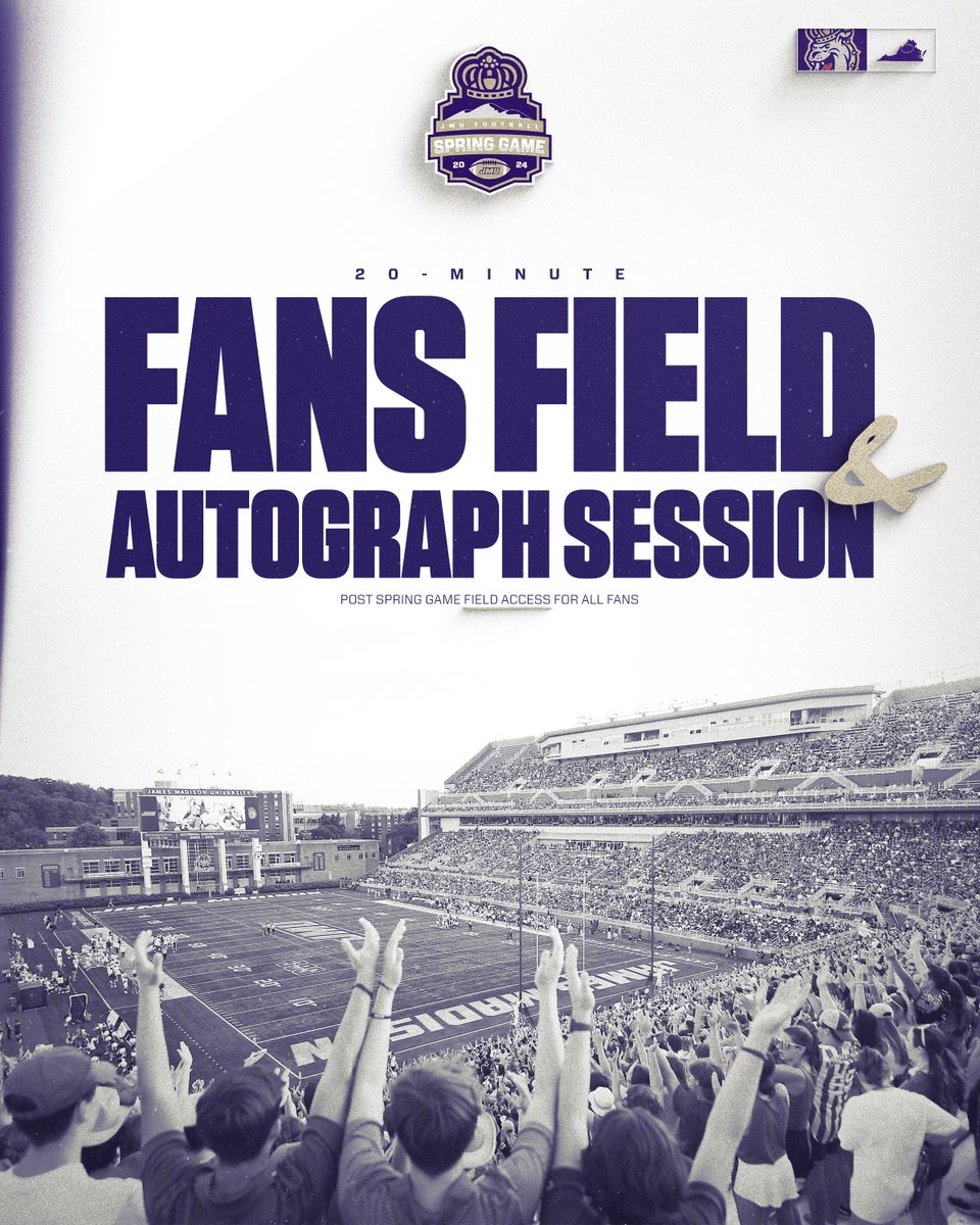 Stick around at the end of the Spring Game, and join the Dukes on the field for autographs with coaches and players! #GoDukes