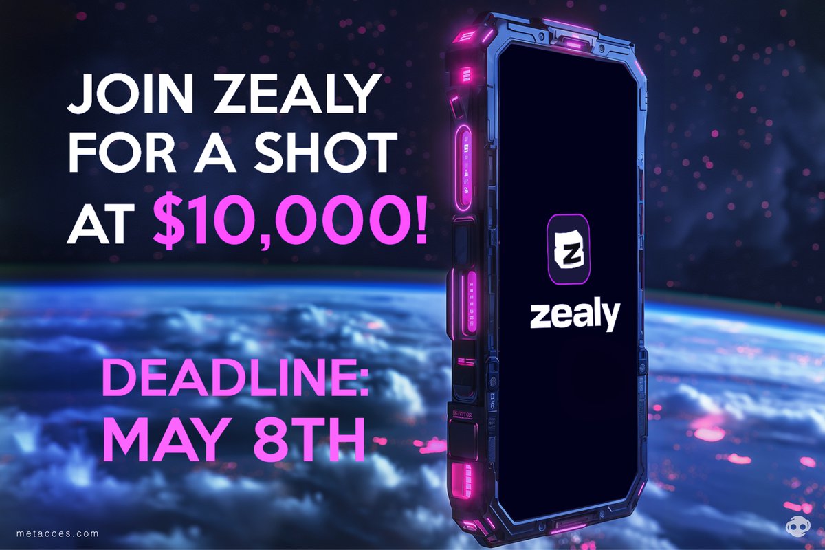 Still haven’t joined Zealy? 😦

The airdrop campaign is in full swing! You still have a chance to join and compete with other users to share the prize pool of $10,000! 💸

📆 Deadline: May 8th

You can increase your chances of winning the $10,000 pool in our campaign by inviting