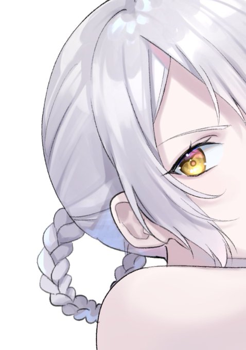 「hair rings yellow eyes」 illustration images(Latest)
