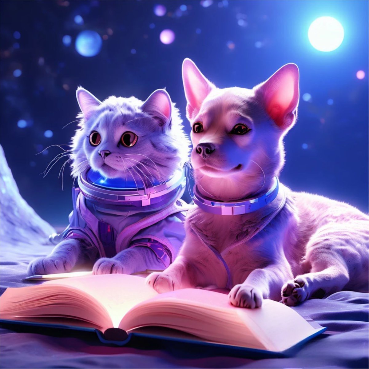 Hey #TheCryptoGems Community ! 🚀 Today is the big day! Book Of Moon presale starts now! 🌕 Stay tuned and don't miss the chance to participate in a project with potential greater than 500x! 📈 pinksale.finance/solana/launchp… $BOOM 🐕🐈 First major peace treaty between Cats & Dogs !!