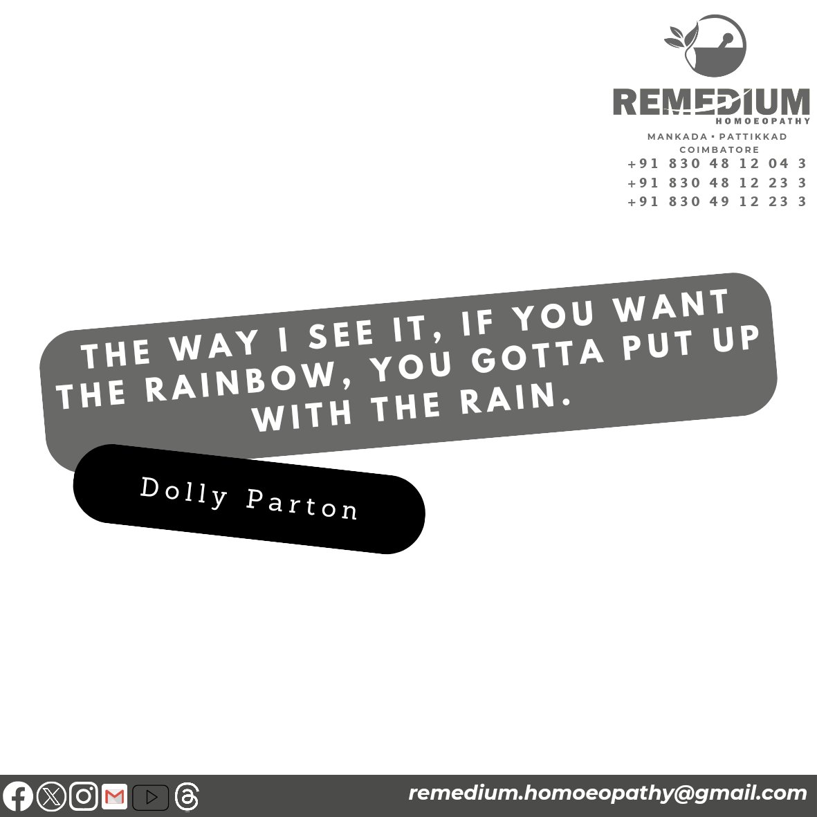 RemediumH's tweet photo. Life quotes...
@remedium.homoeopathy

#motivationalquotes #motivation #quotes #inspiration #inspirationalquotes #success #love #life #positivevibes #quoteoftheday #instagood #instagram #mindset #believe #lifestyle #selflove #motivational #happiness #goals #loveyourself #quote https://t.co/oR8ArTL0QC