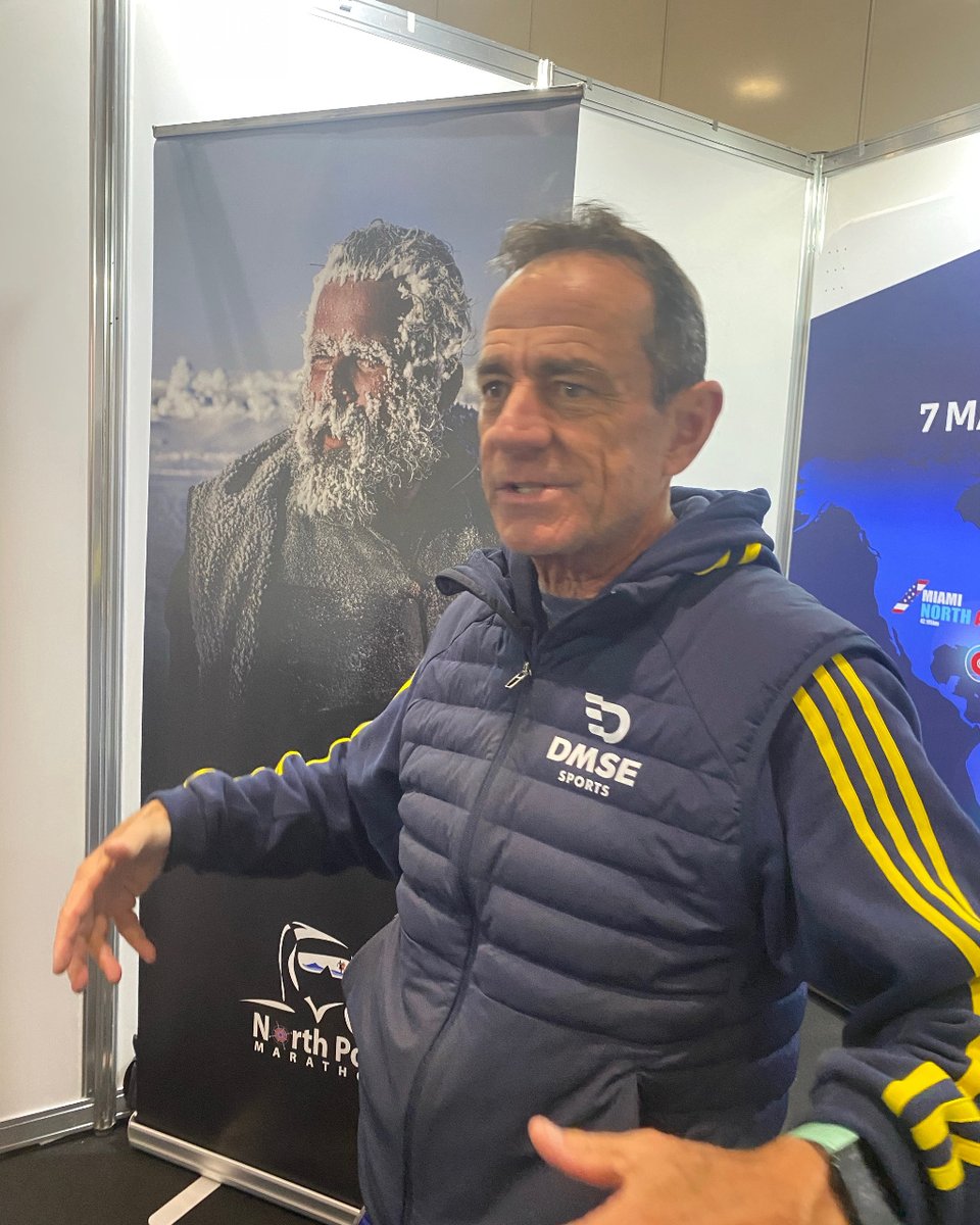 Our friend Dave McGillivray popped by the booth today. He’s the legendary Race Director of the Boston Marathon and World Marathon Challenge alumnus.