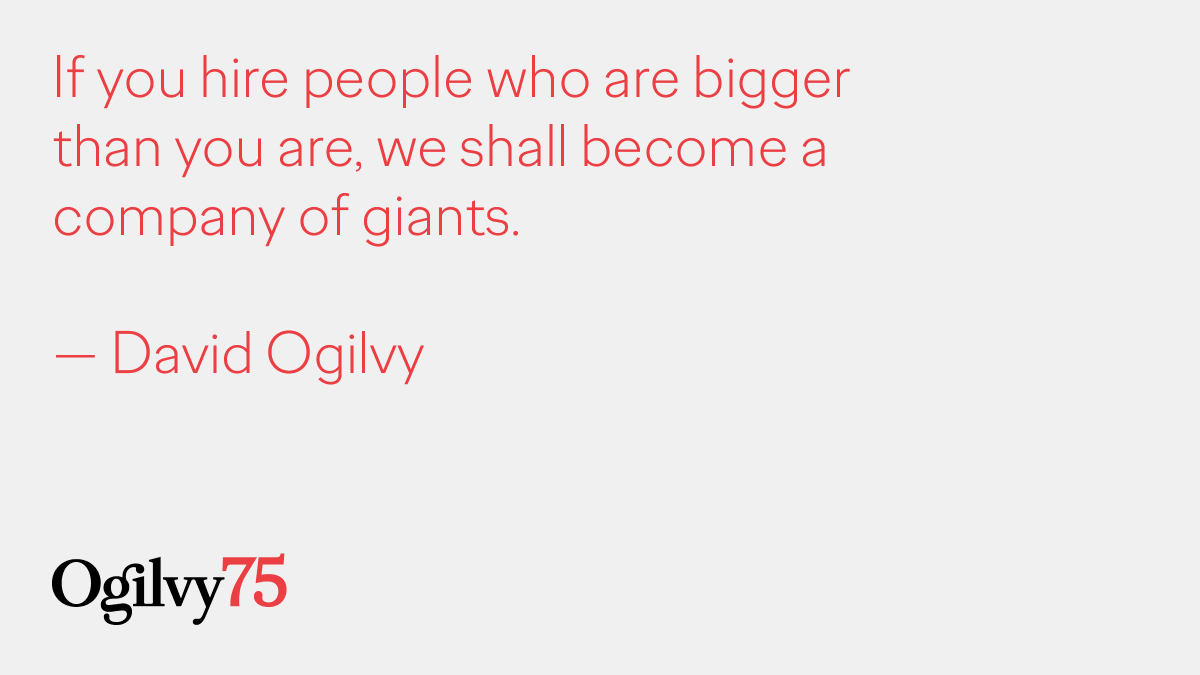 Your Friday #Ogilvyism Download a copy of the first-ever official book of David Ogilvy quotations. 🔗 in our bio. okt.to/v60g5e #Ogilvy75
