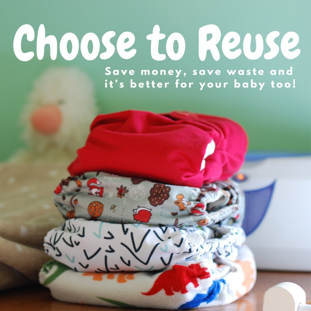Switch to reusable nappies - you’ll be surprised how much you can save! Your baby will benefit from natural fabrics, it’s better for the environment and you’ll help to stop messy disposables getting into and spoiling our recycling! To give it a try - oxfordshire.gov.uk/residents/envi…