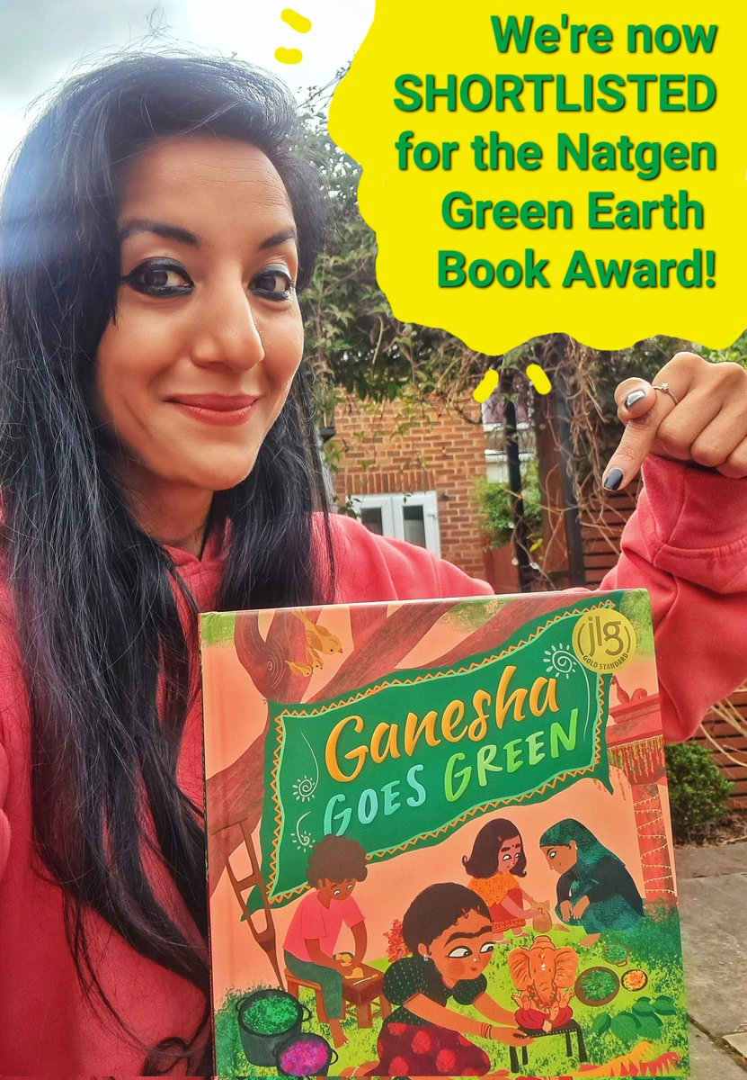 Super duper announcement! 🍀
After the longlist, now we're SHORTLISTED for the 2024 Green Earth Book Award by @TheNatGen
Team #GaneshaGoesGreen is grateful for this honour!! Cheers to team @BarefootBooks & @thamizh_lakshmi 🙌🏼 #environmentalstewardship #greenearthbookaward