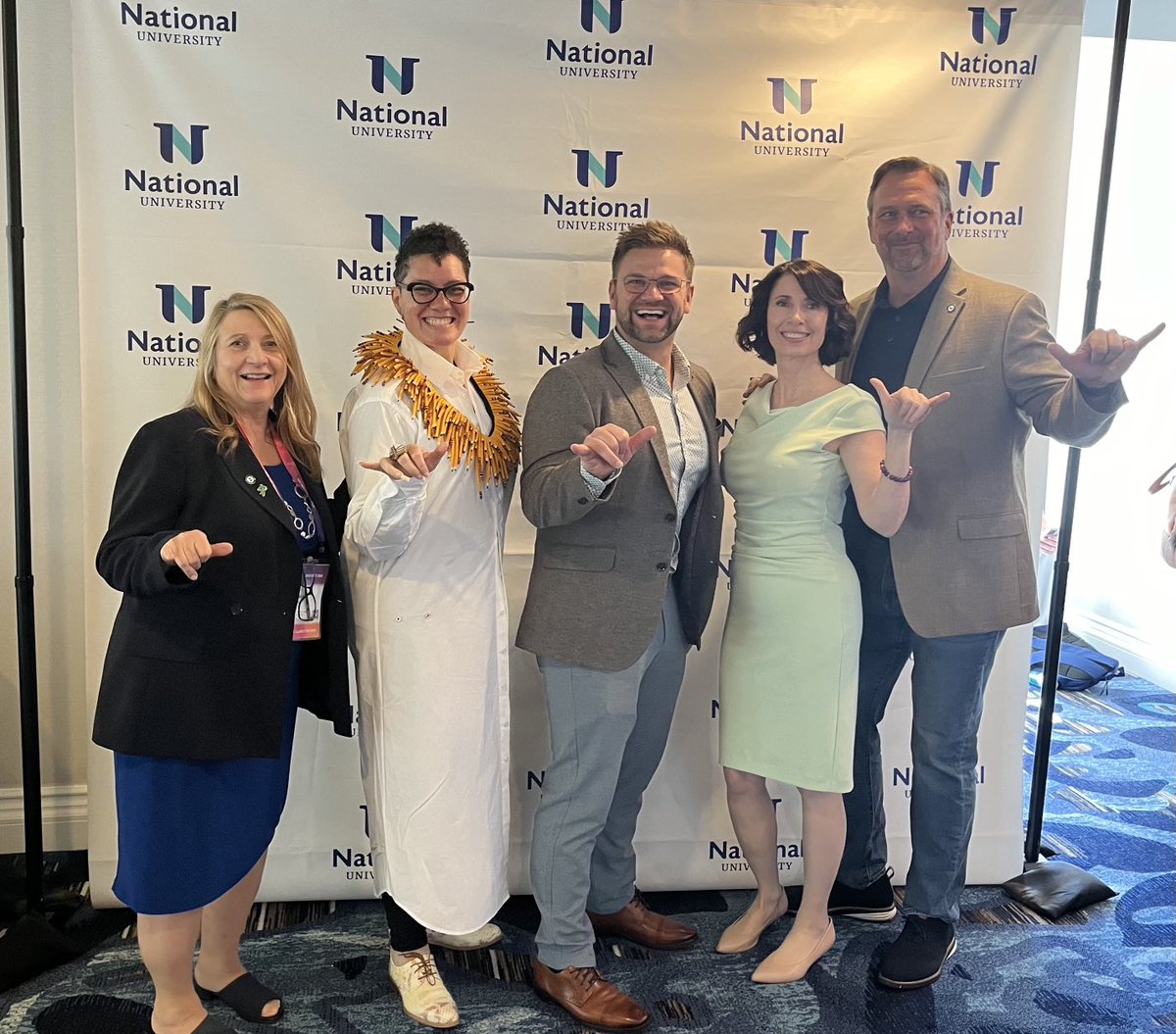 ⁦@NatUniv⁩ had a strong delegation led by President ⁦@markmilliron⁩ involved at the ⁦@asugsvsummit⁩. NU had an impressive array of presentations and panels on pressing topics for higher ed and K-12. Special thanks to ⁦@harmony_sel⁩.