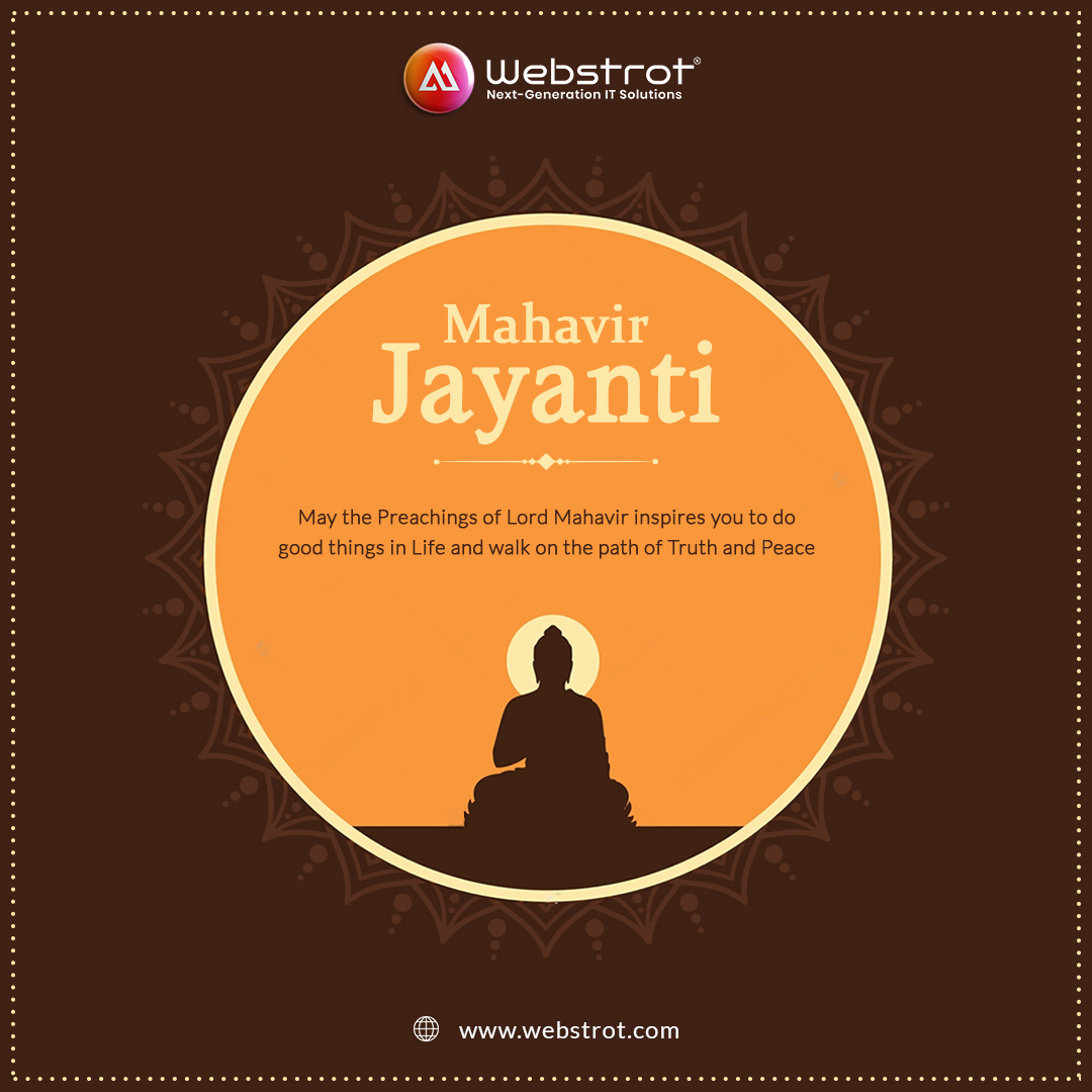 May Lord Mahavir bless you with knowledge, wisdom, and eternal peace.
#happymahavirjayanti🙏 

#महावीर_जयंती🙏  #mahavirjayanti🙏 #Jainism #JaiMahavir #MahavirJayanti2024 #LordMahavir  #webdesigning #itcomapnydewas #globalitcompany #nextgenerationitsolutions #itservice #webstrot