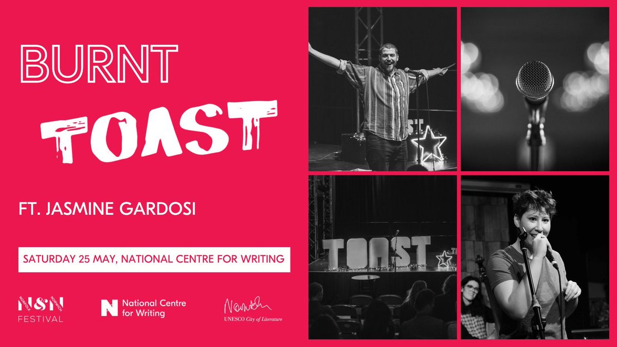 Poets of Norfolk & Norwich! TOAST @toastpoetry, the team behind Norfolk’s biggest regular poetry night, is mixing things up with an after hours slam poetry open mic @nnfest! Book your slot from 9am tomorrow 🎤 Sat 25 May, 8pm, NCW: buff.ly/3xGrSmh