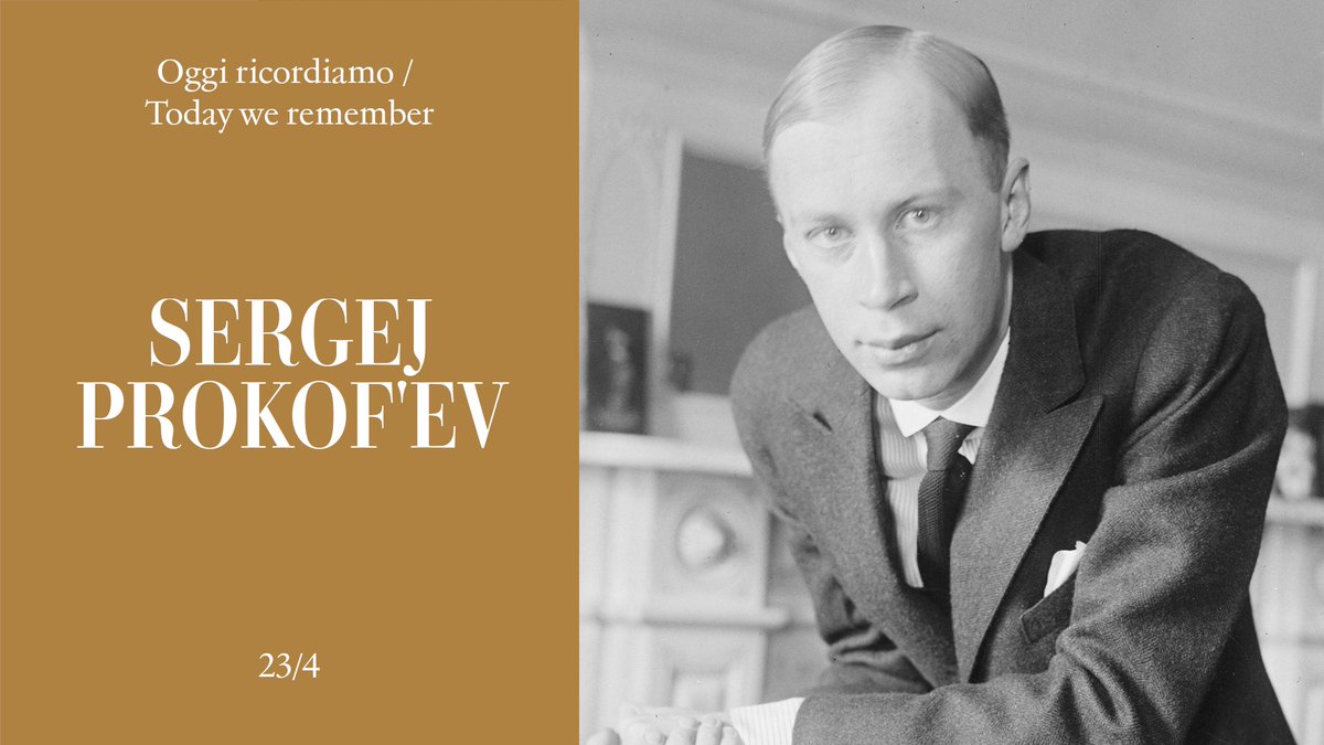 Oggi ricordiamo / Today we remember Sergej Prokof'ev. #NatiOggi #BornToday