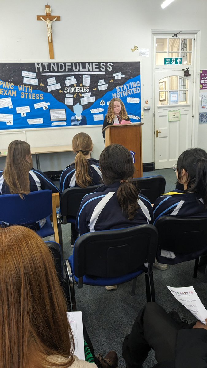 So proud of Orla for explaining why Aneurin (Nye) Bevan is the most inspirational world leader at the Catholic Schools, Key Stage 3 Debate today at St. Paul's Girls school today. Well done!
