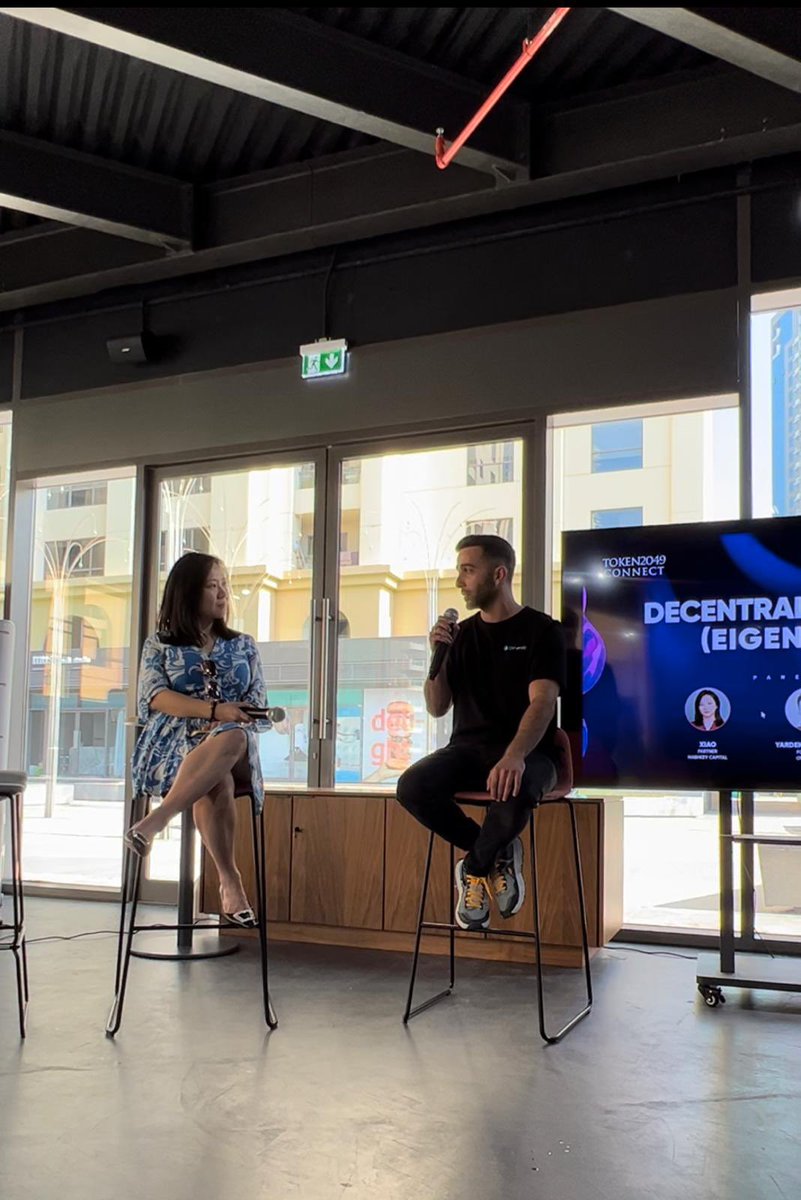 Thank you @HashKey_Capital and @biconomy for having our co-founder @0xYarden, chatting AVS landscape and decentralized trust on @eigenlayer ♾