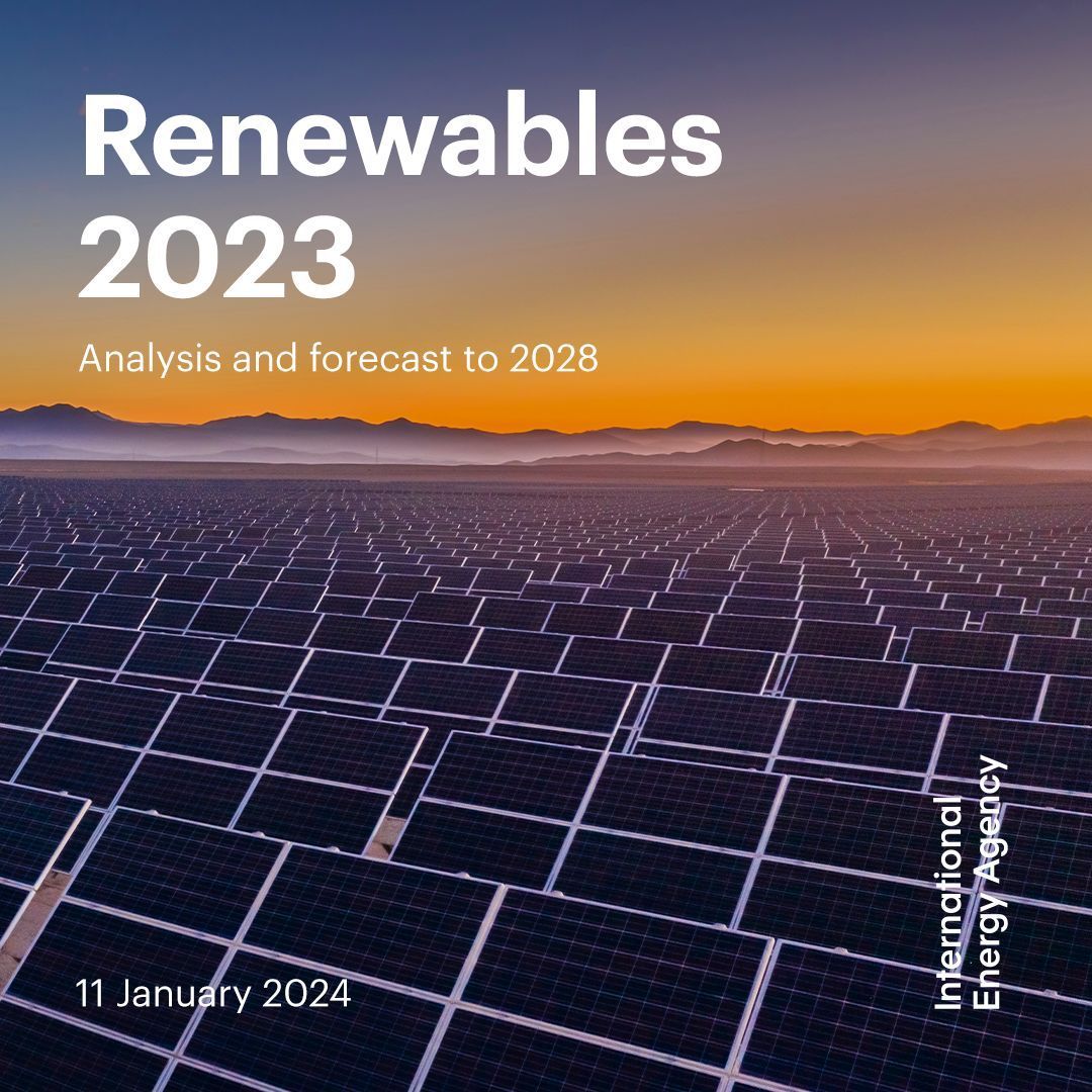 Explore our Renewables 2023 report ⬇️ Read the press release → iea.li/4d1HEbI Dig in to the freely available analysis → iea.li/49DusHb Try out our new interactive Renewable Energy Progress Tracker → iea.li/3UoTaXe