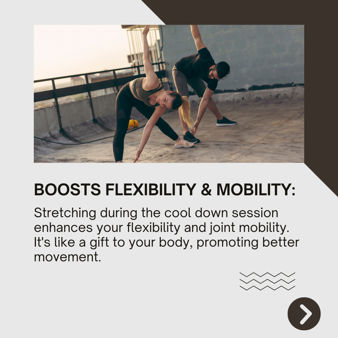 padillateaminc's tweet image. Don't skip your cool down—it's vital for your fitness routine! Discover 4 benefits and share your post-workout routine below! 🎉🧘‍♂️💬

 #CoolDown #RecoveryMatters #FitnessSuccess #MindAndBody #SelfCare #WellnessJourney #FitLife #PostWorkout #FitnessTips