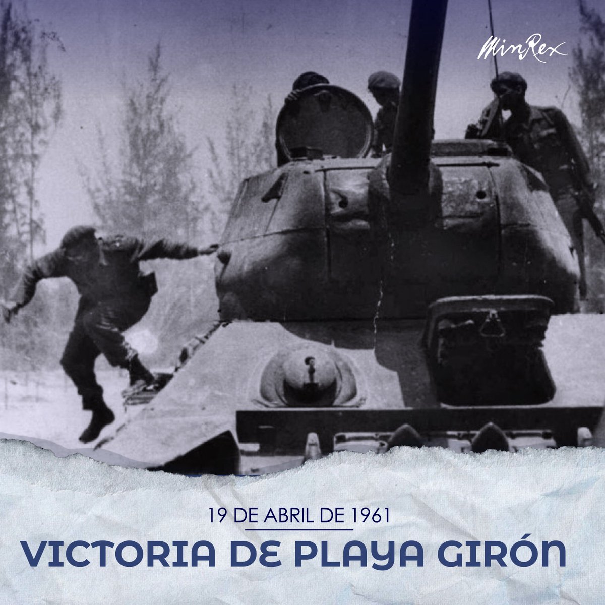 Fidel, 1965 | “La importancia histórica del 19 de abril se sale de los marcos de nuestro propio país, porque ese día, ciertamente que el imperialismo yanki recibió su primera gran derrota en América”.

#GirónVictorioso