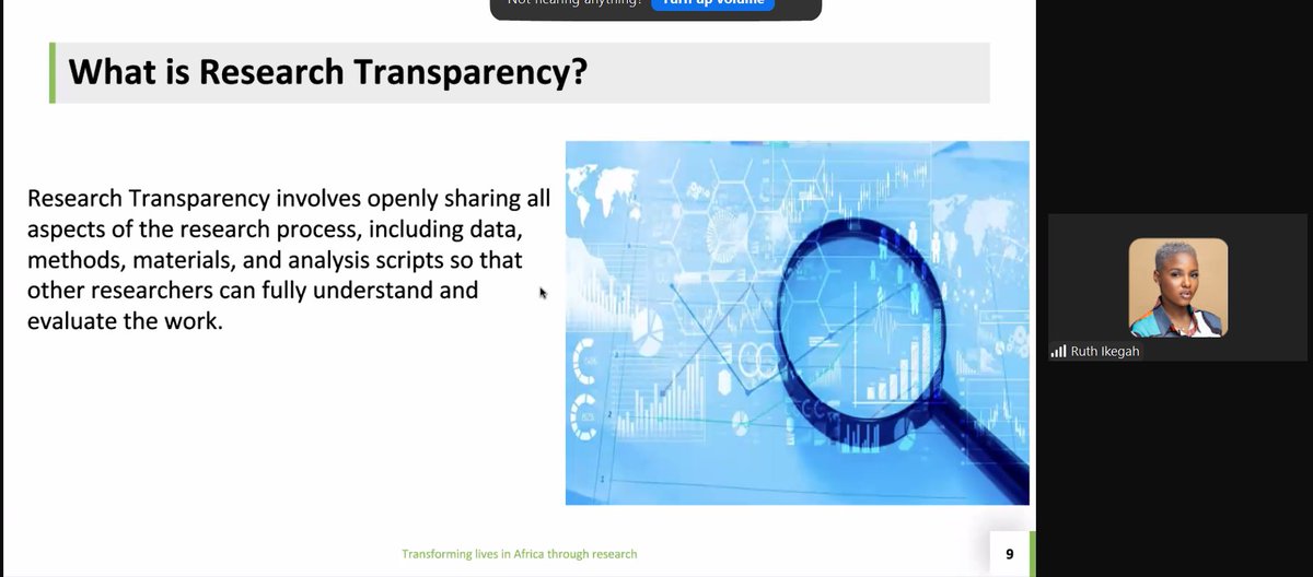 In today’s #livesession, @IkegahRuth & Dr Raphael Sonabend focused on the essence of leveraging #openscience, #opensource principles and software as drivers of progress and innovation within the dynamic landscape of #African research communities.