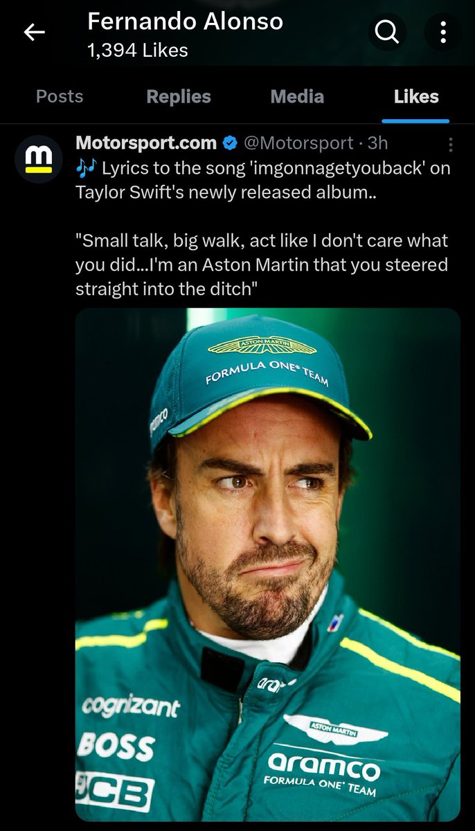 when im in a most unserious person ever and my opponent is fernando alonso