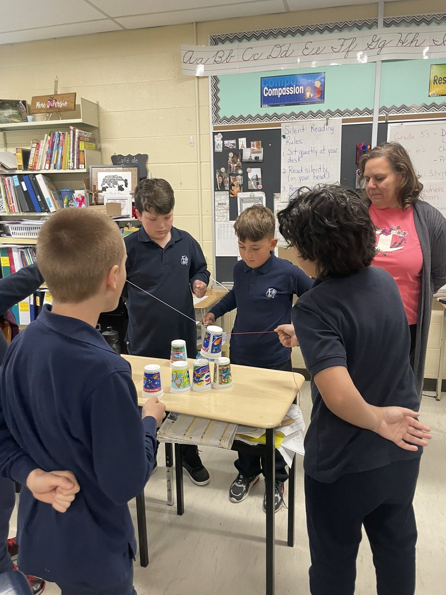 My favourite team building activity to teach cooperation, communication and teamwork! Thank you Ms.Di Persio for having me in your class!