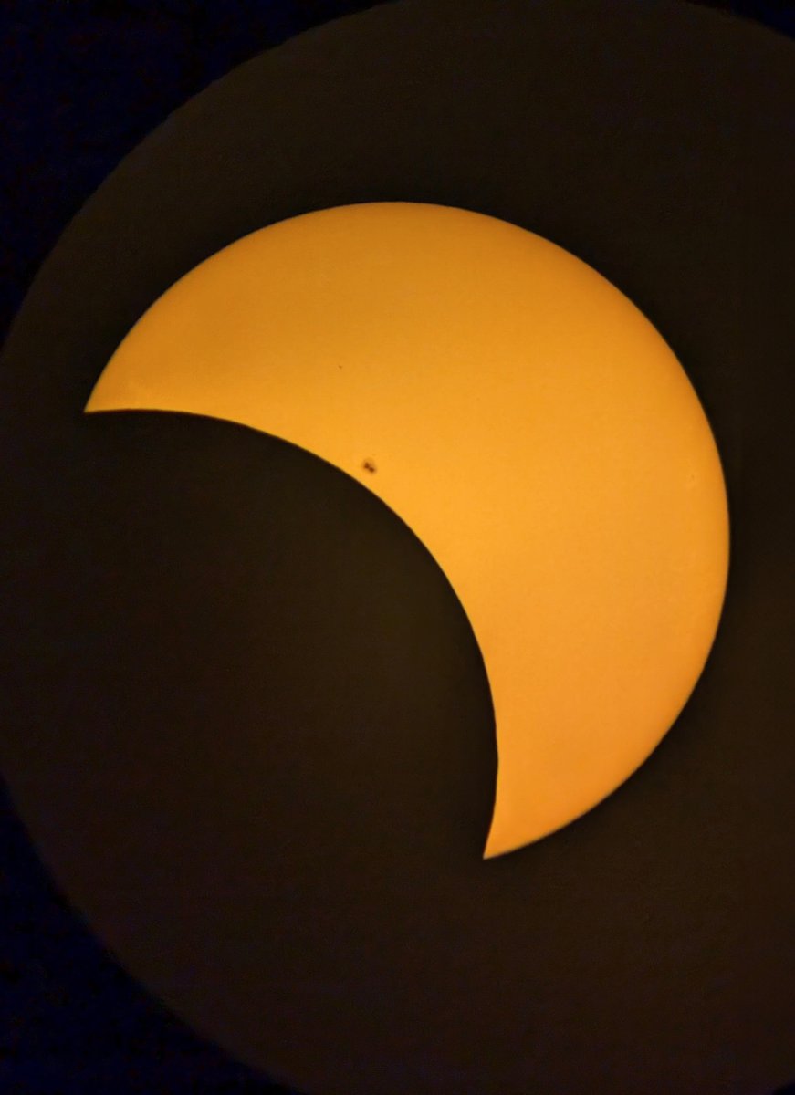 Last week, as the Moon's shadow swept across North America, our San Diego team “aligned” together to witness a partial solar eclipse. 😎 We were also fortunate to capture a glimpse of a sunspot! 📸: Oleg Pospyelov