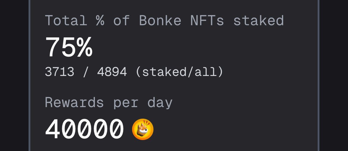 FREE $BONK ❗️❗️❗️ Our Staking Platform is UPDATED. You can earn 40,000 #BONK daily with each @BonkeDAO NFT now! 🔥🐕 We are also going to giveaway some #BONK under this post ⬇️💯 Comment $BONK to enter 🪂💥