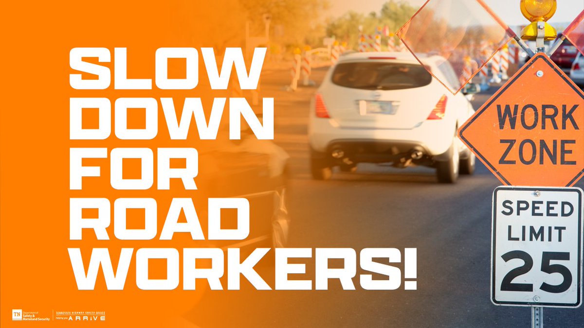 As we close out National Work Zone Awareness Week, know that the leading causes of work zone crashes are distractions, following too closely, and driving too fast. When passing a work zone close to the road, slow down to keep them safe! #NWZAW