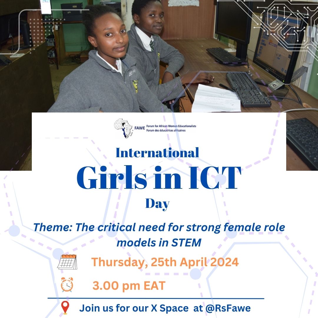 Ready to dive into the world of STEM 👷‍♀️ and ICT💻? Join us on 📆April 25th to explore new horizons, connect with experts, and ignite your passion! * See our X Space link below to join: twitter.com/i/spaces/1zqKV… #Educate2Elevate #GirlsinICT