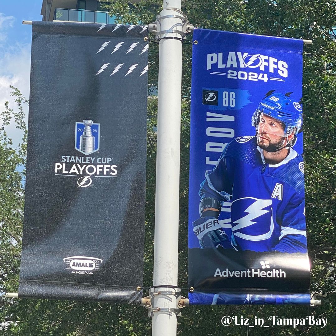 Tampa is ready for the Playoffs. Walk around and you'll see these everywhere! Let's #GoBolts #Kuch4MVP #StanleyCup #StanleyCupPlayoffs