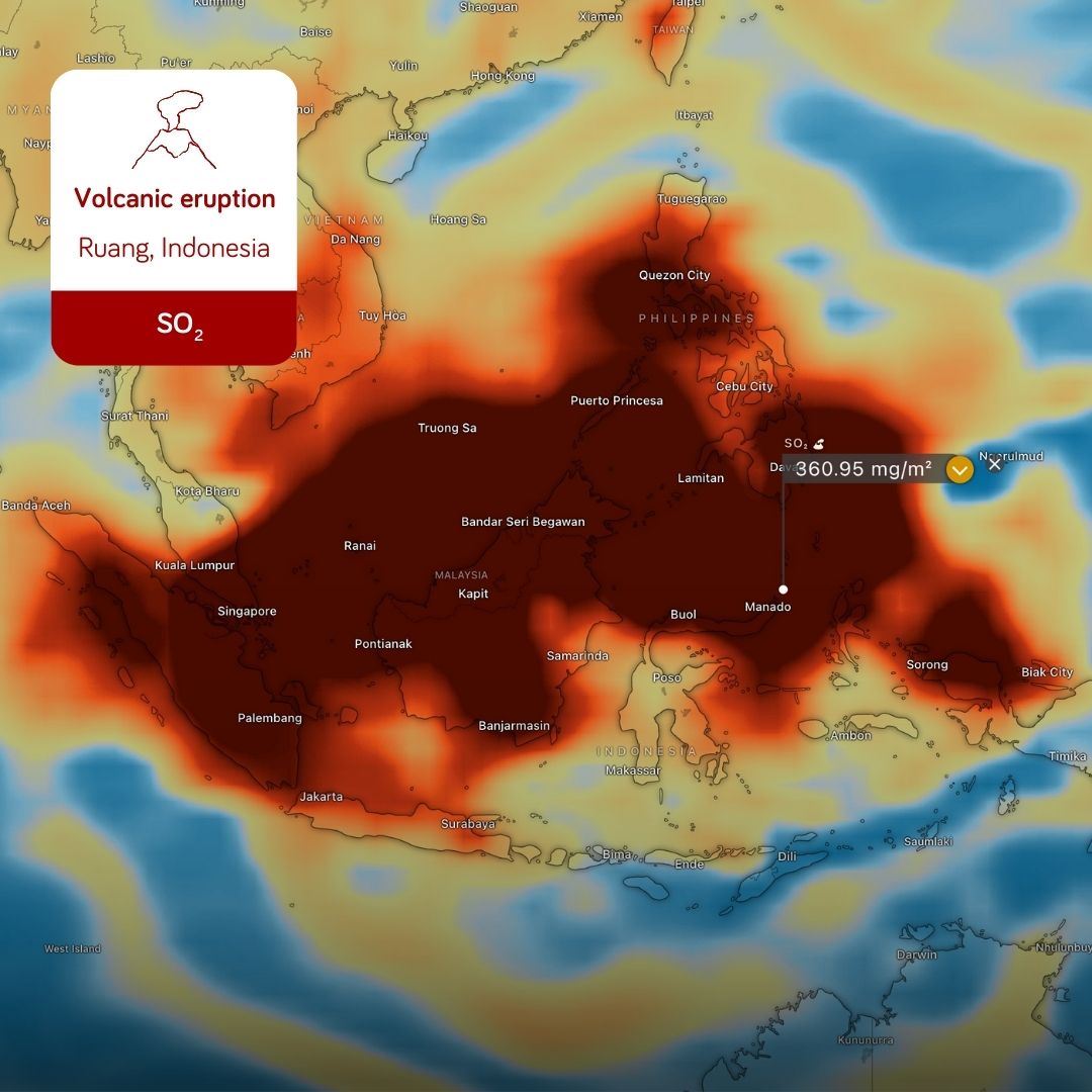 🇮🇩 Mount Ruang, located on the northern part of Sulawesi Island, Indonesia, experienced a minimum of five significant volcano eruptions on Wednesday. 🌋 Indonesian officials shut down an airport and locals evacuated homes close to the active volcano on Thursday because of risks…