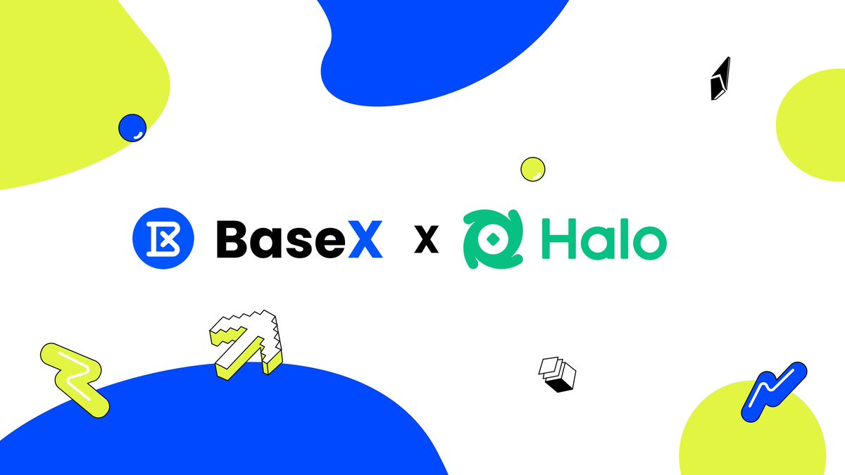 Partnership Announcement 🎉

BaseX x Halo

🚀 Giveaway Alert! Join us in celebrating the launch of @HaloDotSocial's Membership Pass with some fantastic prizes! 🌟

🎁 Up for Grabs:

- 8,000 Halo XP: 400 winners will each snag 20 XP.
- 200 Discount Coupons: Grab a Halo Membership