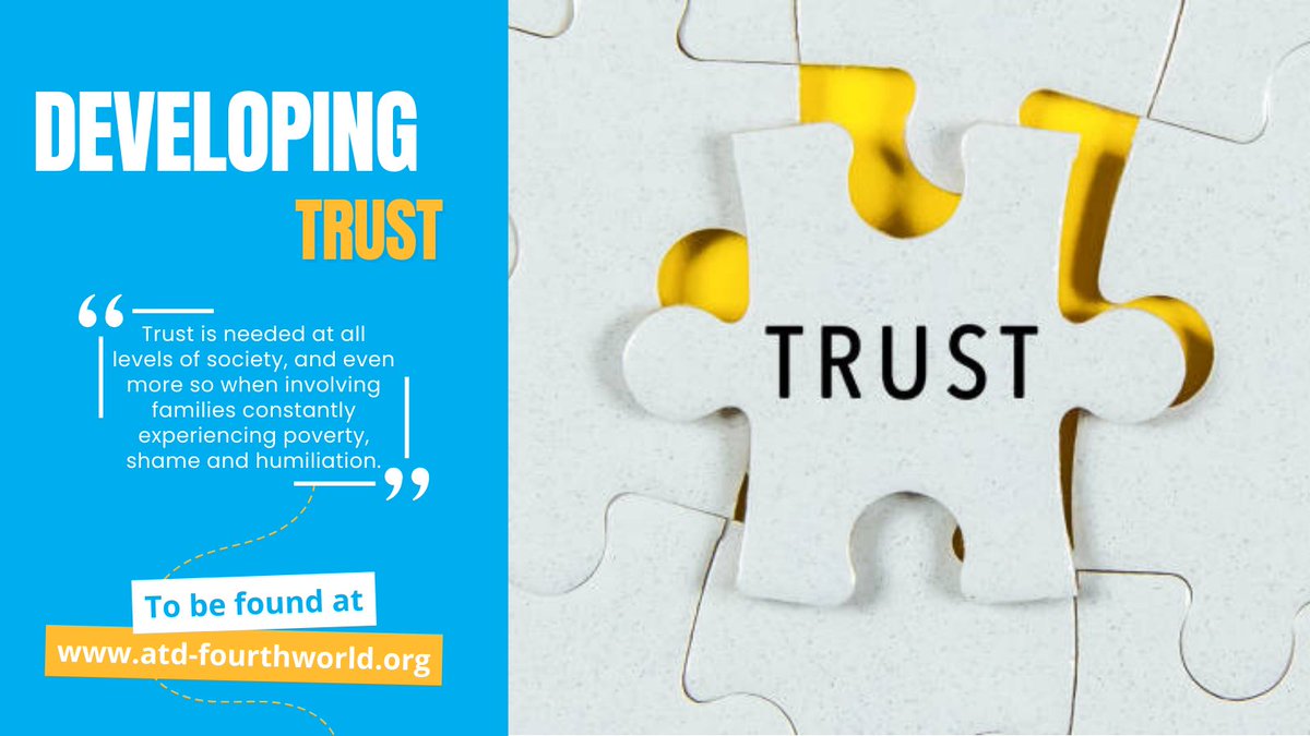 💬”Trust is at the core of everything ATD Fourth World does. Community cannot be built without trusting one another.” ➡Read the message of Monica Jahangir, Executive Director of ATD Fourth World USA: vu.fr/FDcHH