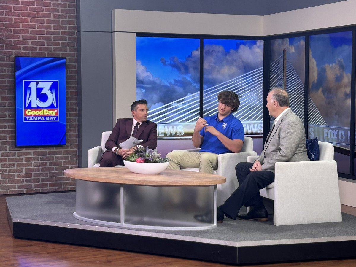 Had a great time Thursday Morning talking with @WalterAllenTV and  David Frazer of @PediatricCancer about my cancer journey, and the upcoming Fashion Funds the Cure event put on by the National Pediatric Cancer Foundation. Thanks for a great morning @FOX13News @WalterAllenTV