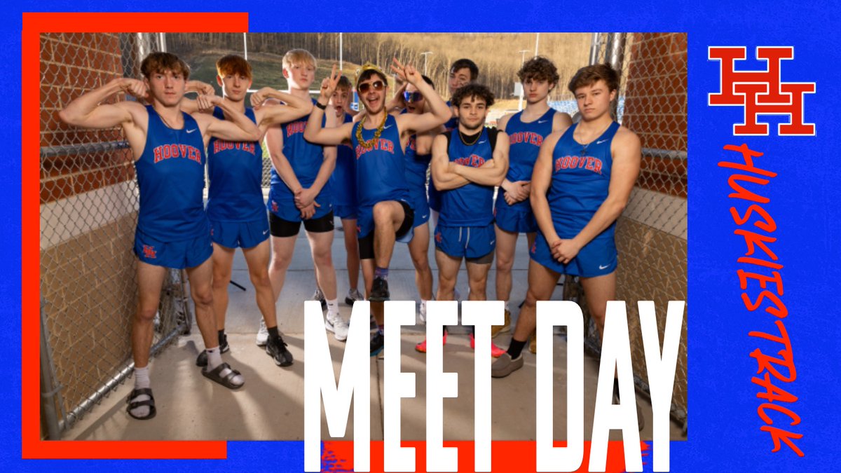 It's MEET DAY for the Hoover Track and Field Team as they compete tonight at Woodrow Wilson High School. #TheRiver #GoHuskies