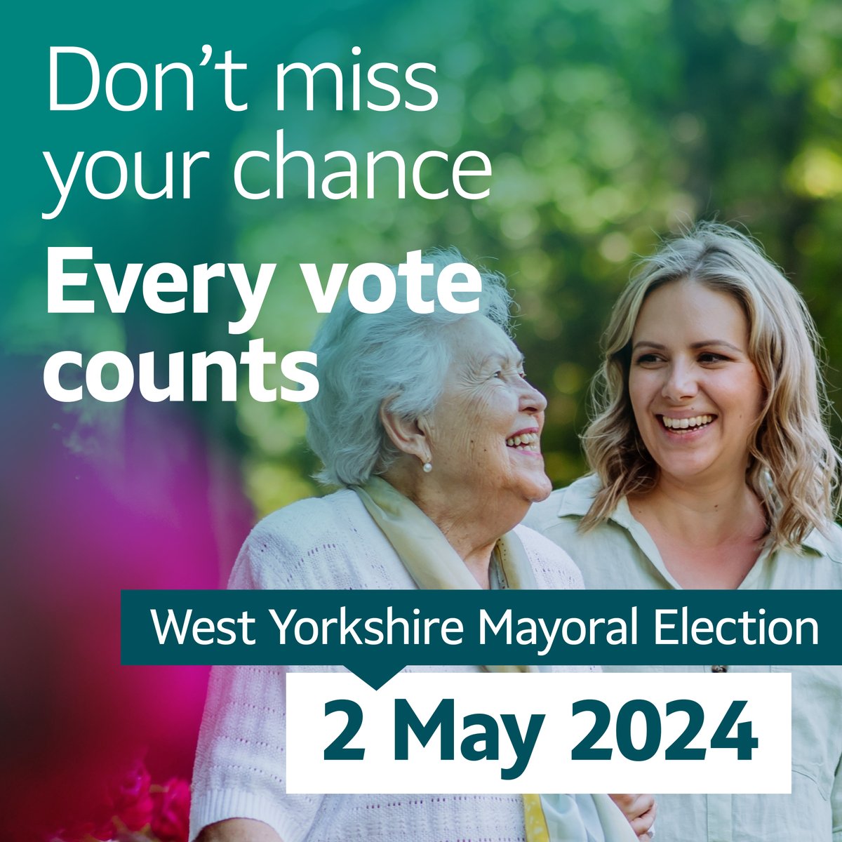 🗓️ Mark your calendars, elections are taking place in West Yorkshire on 2 May. 
       
Learn more about the elections and about the updated photo ID regulations for voting at WYelects.co.uk #WYelects