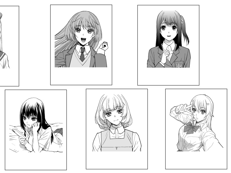 こんな感じで朱音ミドリ先生 @goma_analogのキャラもカメオ出演しております! 