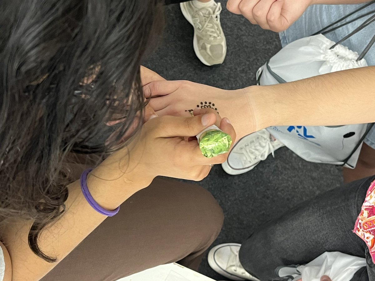 C2Rgam's tweet photo. #henna seguimos inmersas na cultura da india. @EoiCorunha #innovart https://t.co/pQdlBsmMye