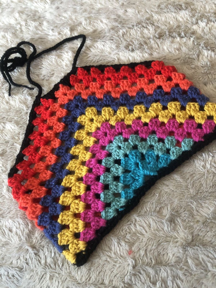 Hope everyone has a good Friday ☺️ I’m off to the yarn shop 😀 to get some colourful cottons 🧶 Going to make some more of these crochet summer halterneck tops #MHHSBD #craftbizparty #FridayFeeling