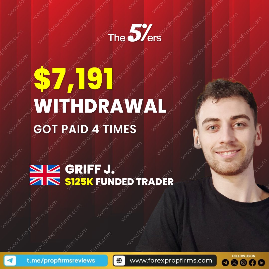 🌟 Introducing Griff, one of The5%ers' $125K Bootcamp funded traders! 💥

Griff has been paid four times, totaling $7,191, and is gearing up for his next mission to scale his Bootcamp account to $150K by reaching 5%.

Discover more about Griff's trading journey, insights, and…