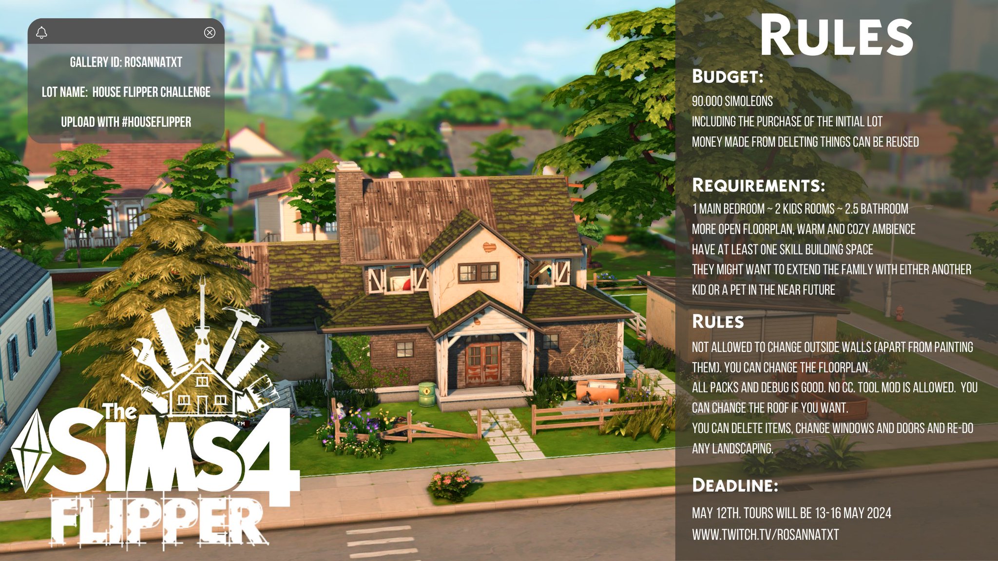 Rosannatxt on X: “📢 NEW SHELL CHALLENGE! Welcome to The Sims 4 