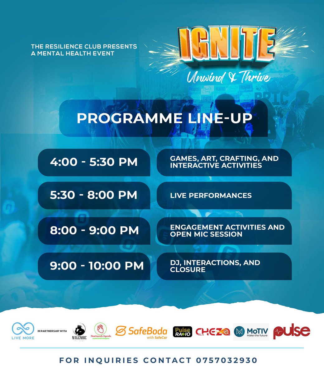 Get ready to ignite your senses at @LIVEMORE_UG Ignite Unwind & Thrive event! 🙏🏾✨

20/04 | MOTIV

Early bird tickets are available now through the 🔗 in their bio!

#UnwindAndThrive #igniteevent

~ #EnjoyResponsibly #MalembeLifestyle #ItsaLifestyle ✨