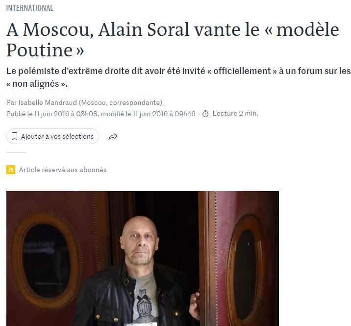 BzhNafoFella's tweet photo. Pourquoi la russie, qui dit combattre le nazisme, s'allie à des propagandistes nazis ? #AlainSoral https://t.co/z8Cdtz5CWA