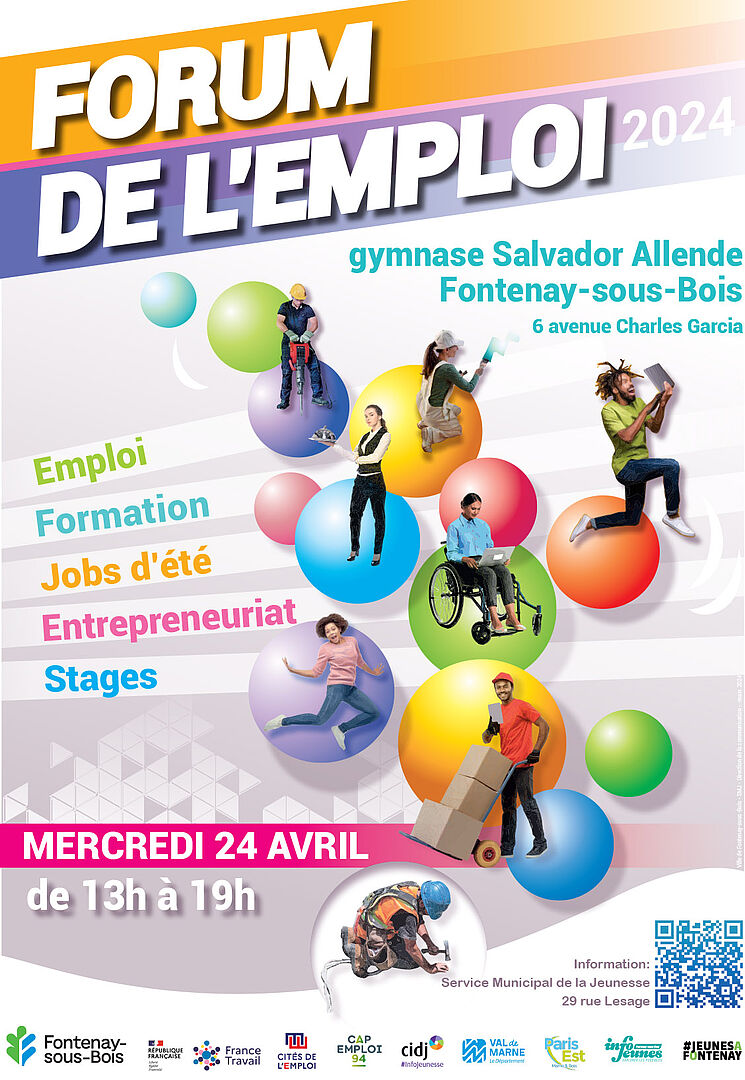 📢🚍👩‍✈️👨‍🔧Venez nous retrouver au forum de l'emploi @Fontenay94120, pour vous présenter les métiers du transport et déposer vos CV ! 🗓️ Le 24 avril de 13h00 à 19h00 📍 Gymnase Salvador Allende 6 avenue Charles Garcia #TransdevRecrute pour @IDFmobilites #Recrutement @valdemarne_94