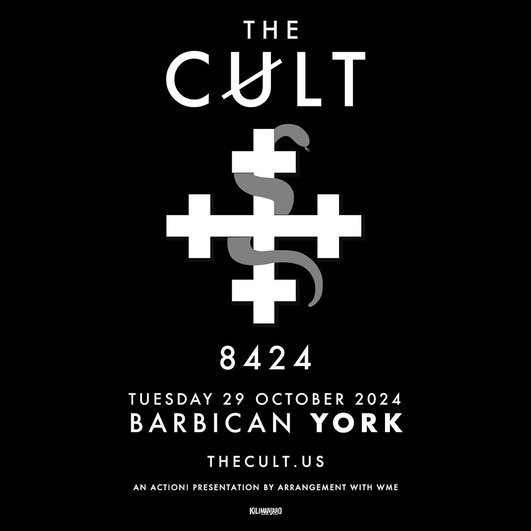 #AXSONSALE 🤘🎸 Post-punk rock legends @officialcult have announced The 8424 Tour, commemorating 40 years as a band! With stops at @yorkbarbican and @TheHallsWolves 🙌

⏰ Tickets are on sale now
🎫 w.axs.com/wkBf50RhbG9