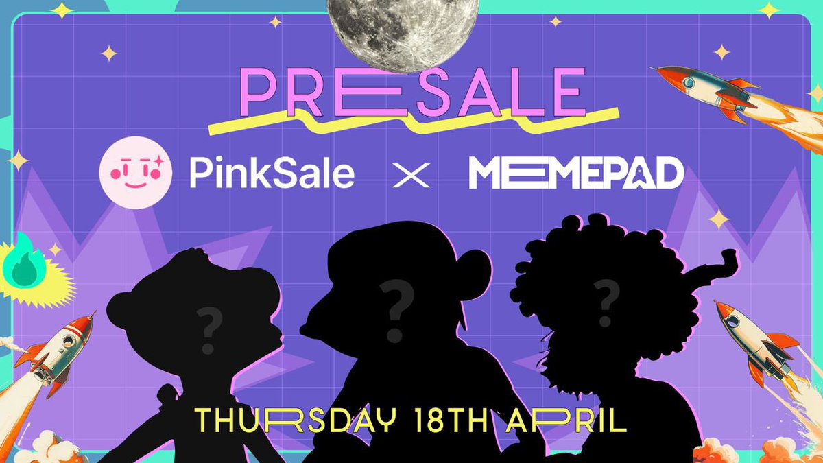 Just wanted to give you a heads up that the MEMEPad x Pinksale Presale started at 5PM UTC yesterday. 
❇️Get your wallets ready! You won't wanna miss this legendary memecoin launch. 
MEMEPad is the hottest #memecoin launchpad on #Solana, where you'll witness some of the world's