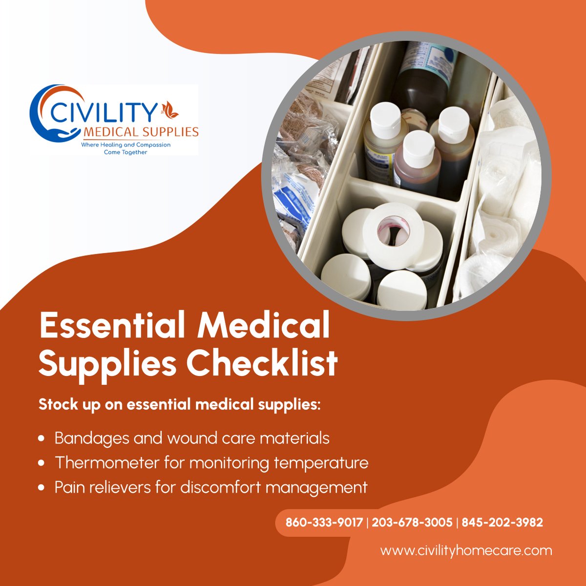 Be prepared for any situation with these must-have medical supplies! 

Ensure your home is equipped for minor emergencies and everyday health needs. 

#MedicalSupplies #HomeCare #EmergencyPreparedness #BrewsterNY #HomeCareAndMedicalSupplies