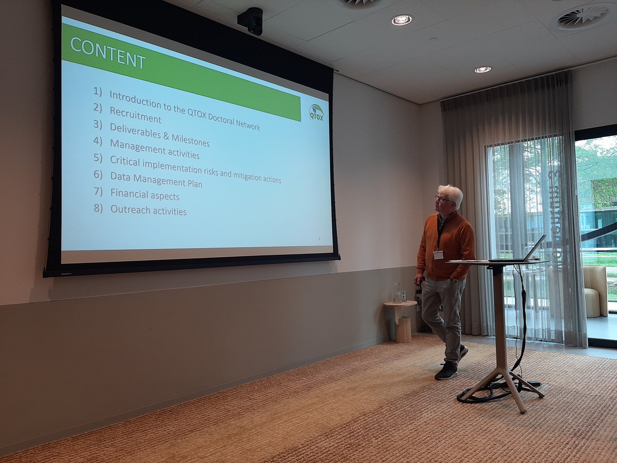QTOX8's tweet image. The first on-site training for the #QTOX Doctoral Candidates, the Mid-Term Review, and the Consortium Meeting 2024 – all at an excellent location, @WUR! From fruitful scientific discussions to important operational decisions, it’s been a successful reunion!
#MSCA #HorizonEurope