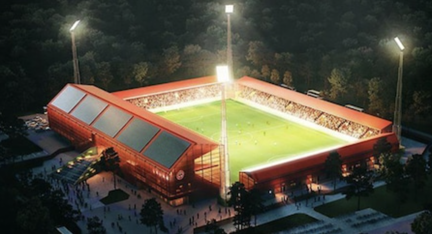 (1/12) Förutom att IFK Värnamos existens som elitförening verkar stå på spel finns det fler skäl att hålla tummarna för att arenan som kallas "Ladan" blir av. Den som följt fotbollsarenornas utveckling i världen ser nämligen att den markerar ett sorts avsteg från en bred trend.