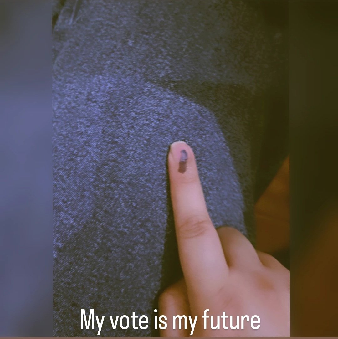 My Vote Is my Future 💫
.
.
.
#MyVoteMyRight 
#LokSabaElections2024 #Vote4INDIA