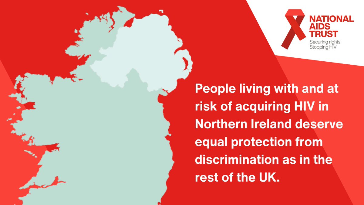 Anti-discrimination laws are weaker in #NorthernIreland than in the rest of the #UK and fail to protect people with and at risk of acquiring #HIV. The Executive and Assembly must tackle this lack of legal protection and legislate to strengthen their equality laws.