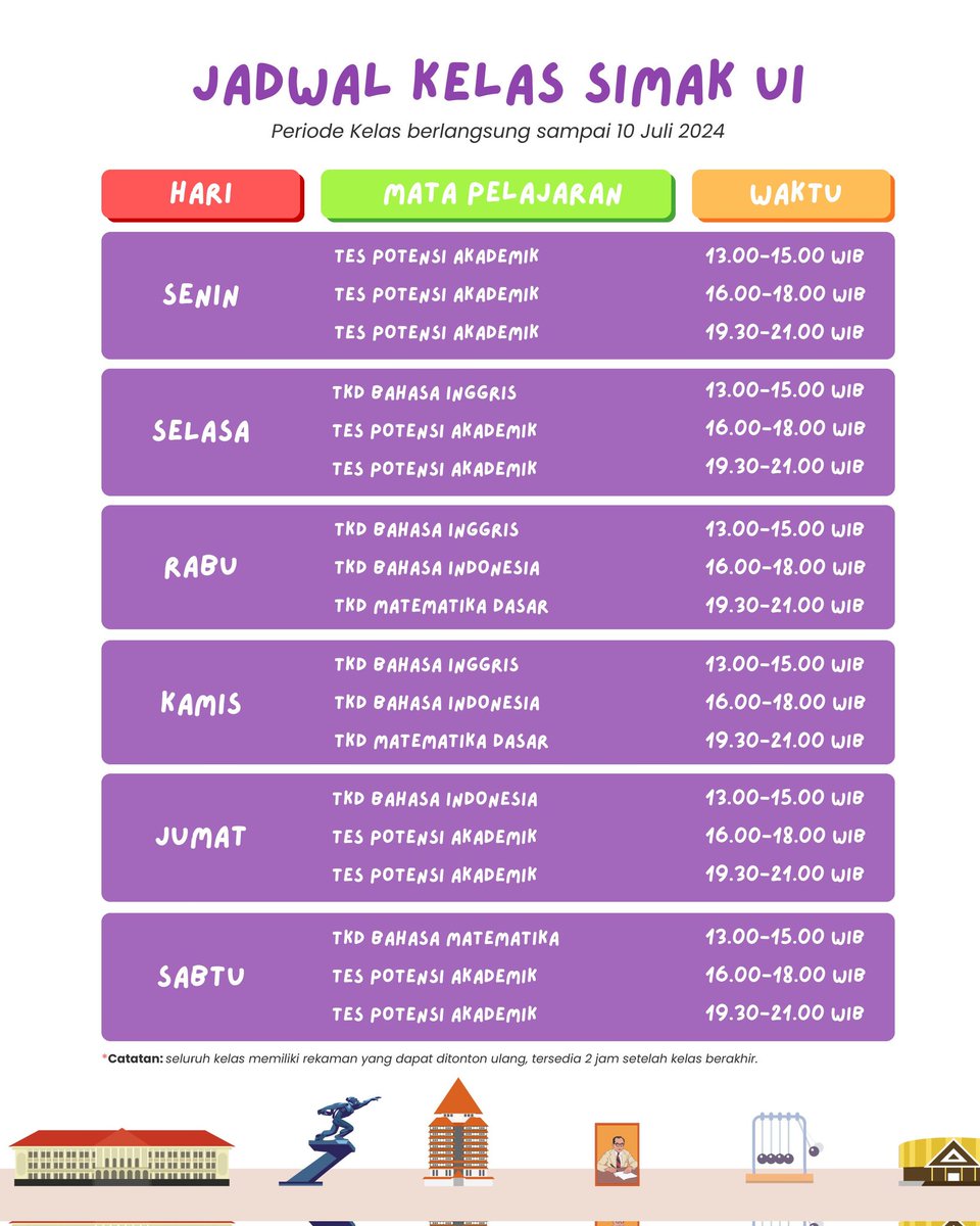Underme83857518's tweet image. Sekalian jadwal UI deh,keliatan padet kan,progam ini kan tujuan nya emang buat nolong kita kaum rebahan yang pengen masuk univ top 3,jadi ya emang harus padet 🤓☝ #MANDIRIUI #UI2024 #SimakUI
